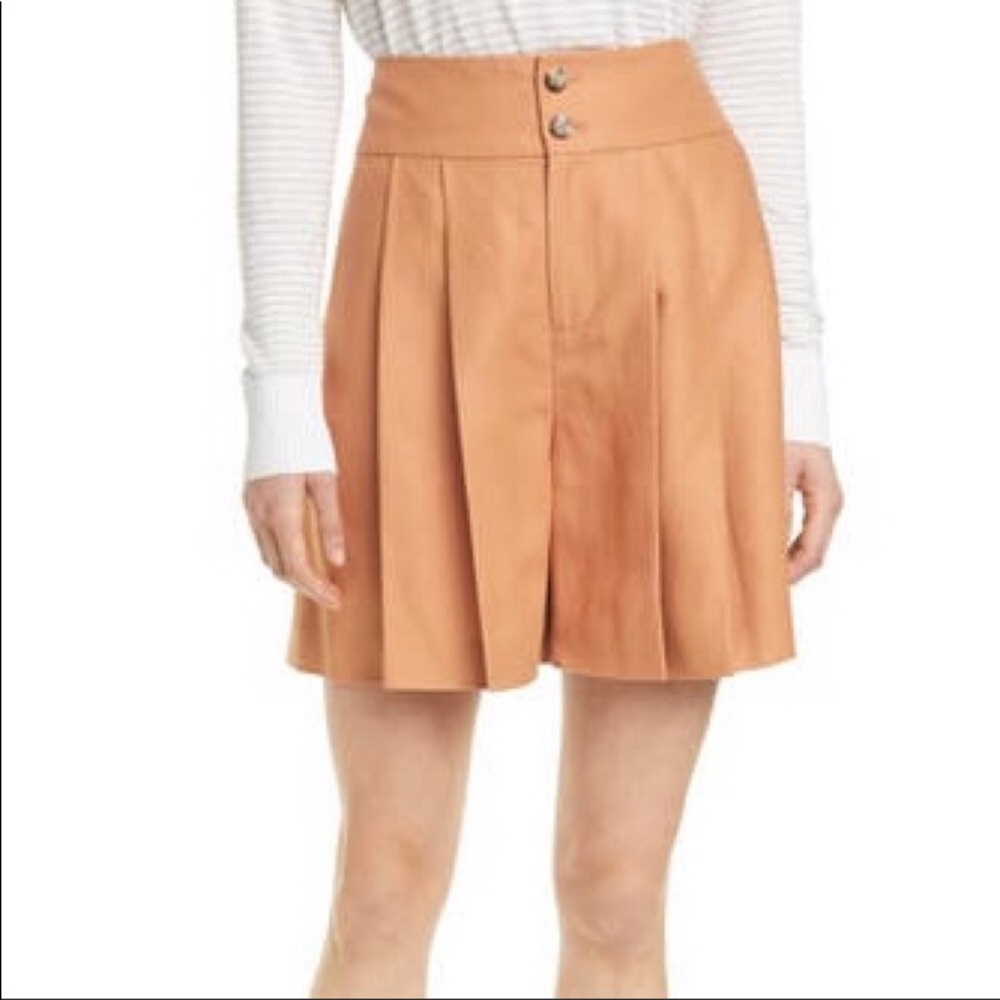 Club Monaco High Waisted Linen Shorts Size 8